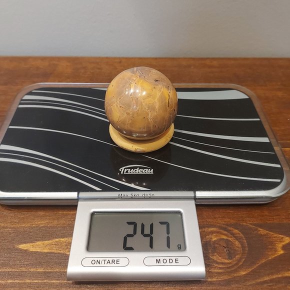 🔥 Sale 🔥 Red Vain Marble Sphere - 8.70 - Final Price - Picture 9 of 10